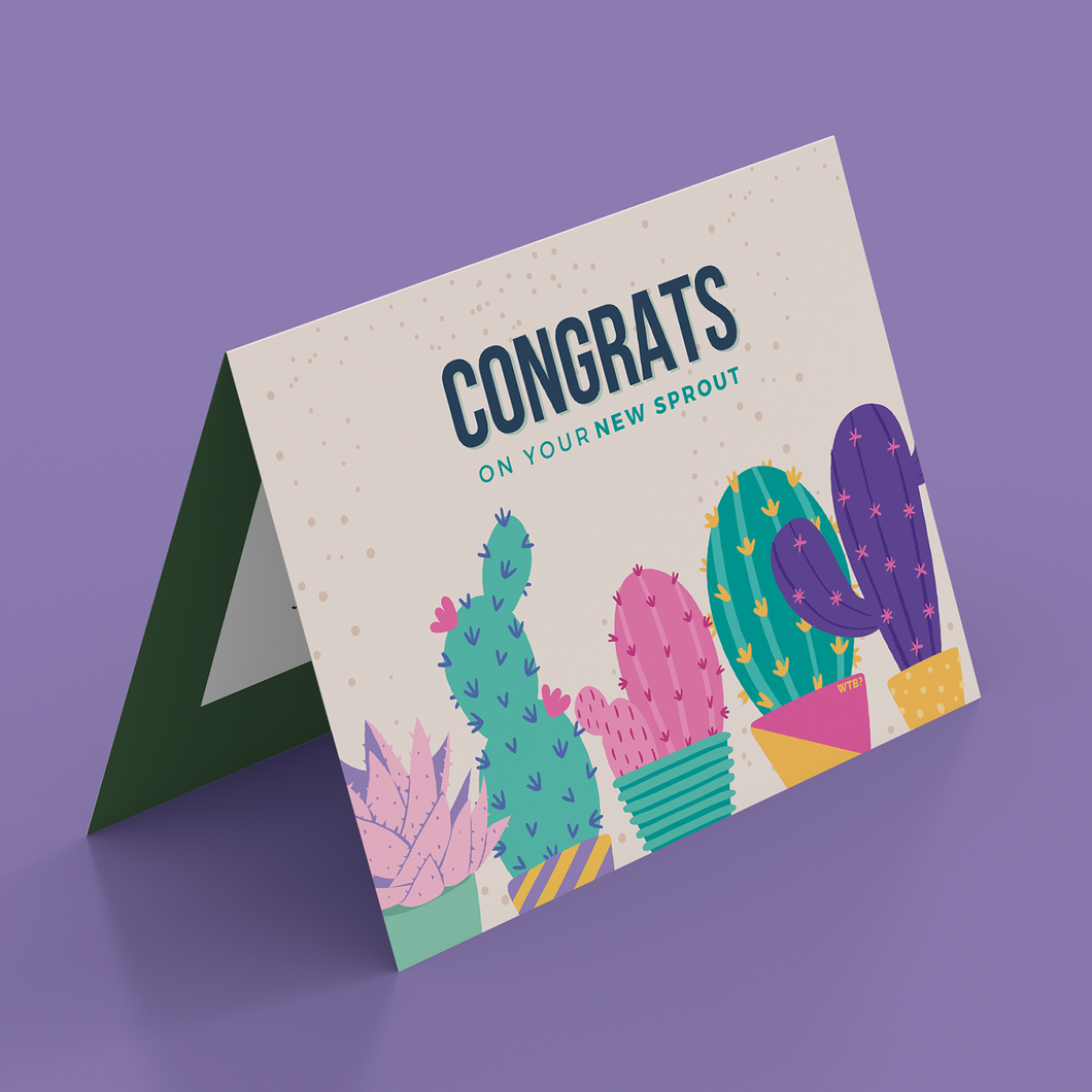 New Sprout - Customised Greeting Card