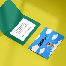 Load image into Gallery viewer, Tiny Human - Baby Boy - Customised Greeting Card
