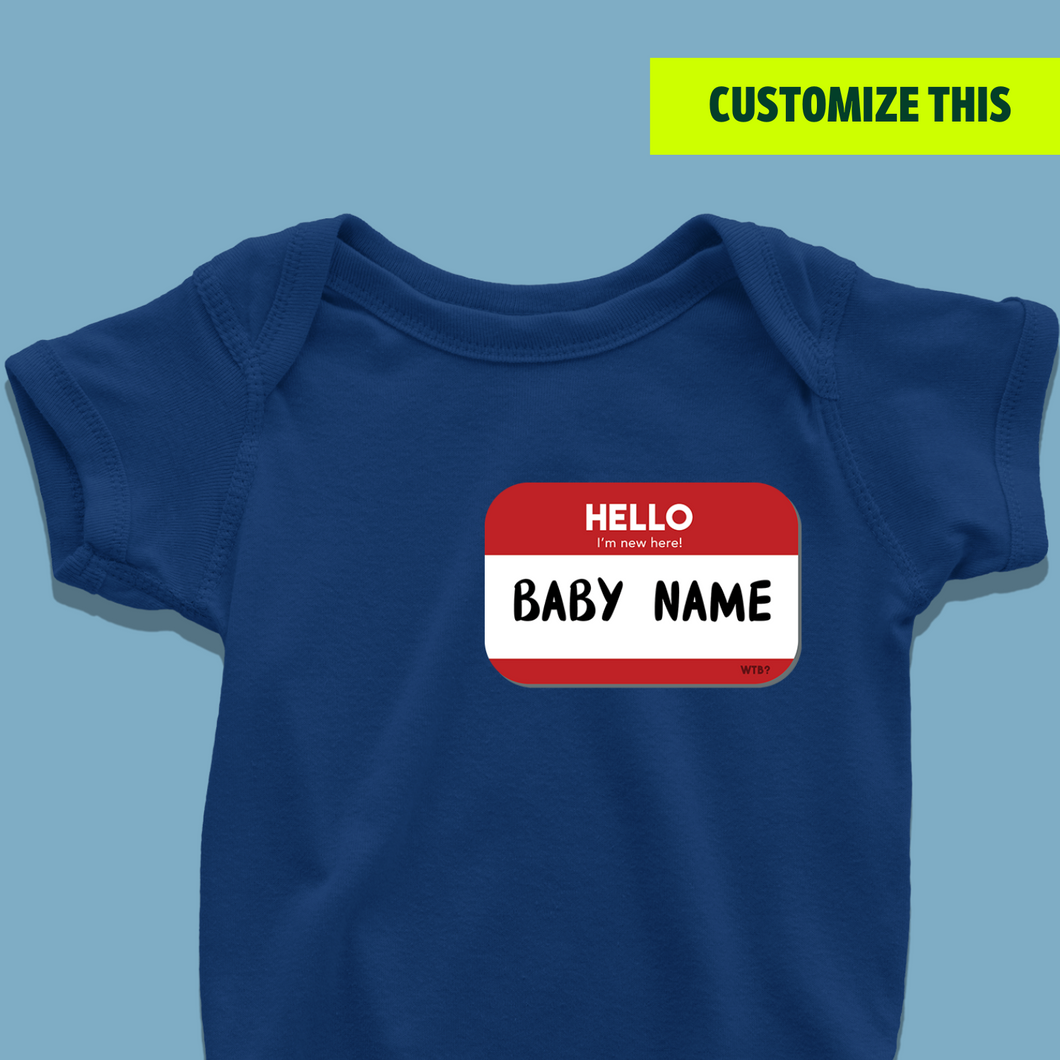 Name Tag Onesie
