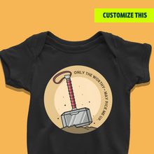 Load image into Gallery viewer, Baby of Asgard - Worthy Ones Onesie or T-Shirt
